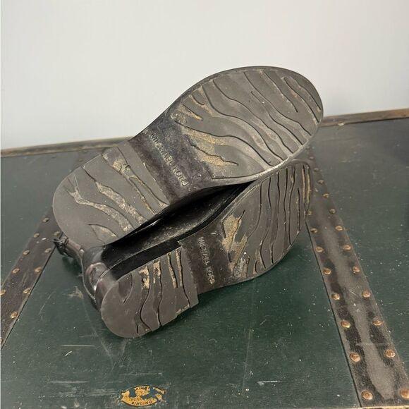 Michael Kors Women's Chelsea Rain Boots Rubber Ankle Black Size 7 - Picture 3 of 4